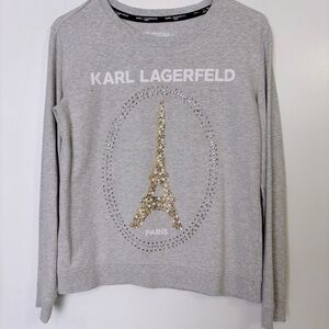 Karl Lagerfeld Gray Sweatshirt